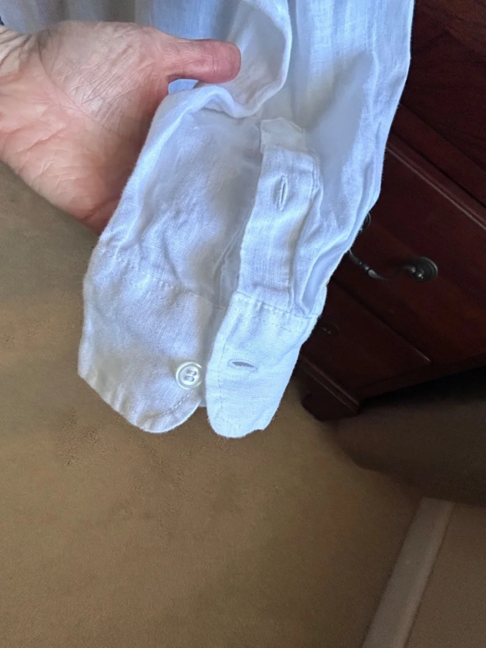 H&M white linen